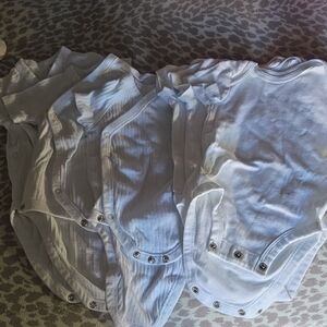 White Kids One Piece Bodysuit Set